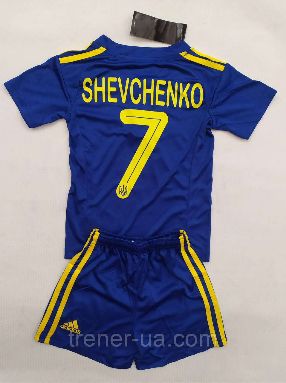 Форма для футболу дитяча, збірна України Shevchenko 7 синя, на зріст 95-115 см