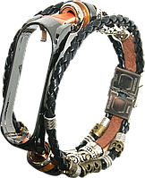 Ремінець Xiaomi Mi Band 3/4 orange/black Jewellery