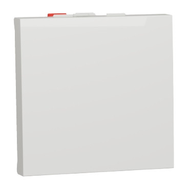 Перемикач одноклавішний на два модулі 10А Schneider Electric New Unica білий, фото 1