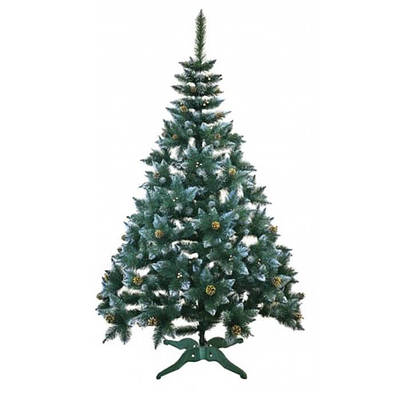 Ялинка штучна з шишками та срібною калиною 1.5 м