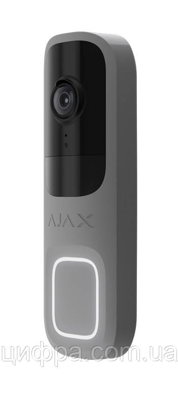 Відеодзвінок із вбудованим ШІ Ajax DoorBell gray