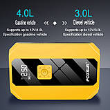 Пусковий пристрій бустер для запуску авто акумулятора Foxsur FJS-900, фото 4