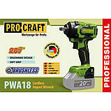 Гайковерт акумуляторний PROCRAFT PWA-18 (без АКБ та зар. прист.), фото 7