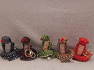 Брелок м'яка іграшка Змія Кобра сидячи, 15 см