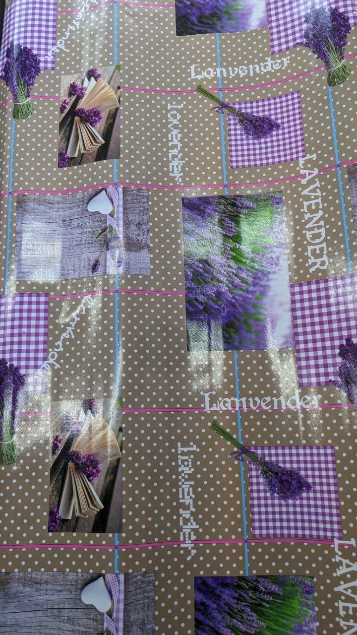 Клейонка ПВХ на тканинній основі Лаванда, фото 1