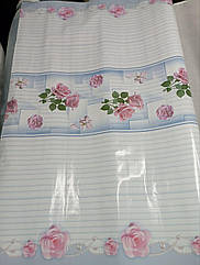 8388B Клейонка на тканинній основі Рожева троянда