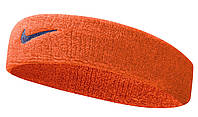 Пов'язка на голову Nike SWOOSH HEADBAND TEAM ORANGE/COLLEGE NAVY OSFM помаранчевий Уні OSFM