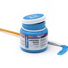 Фарба акрилова/лак 50мл блакитна AP5029