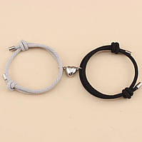 Парні браслети з магнітом для закоханих "Love"
, сірий і чорний