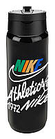 Пляшка Nike TR RENEW RECHARGE STRAW BOTTLE 24OZ чорний, білий Уні 709 мл