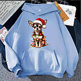 Жіноче худі з прикольною новорічною собачкою, фото 9