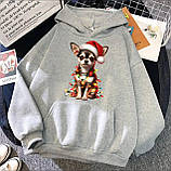 Жіноче худі з прикольною новорічною собачкою, фото 10