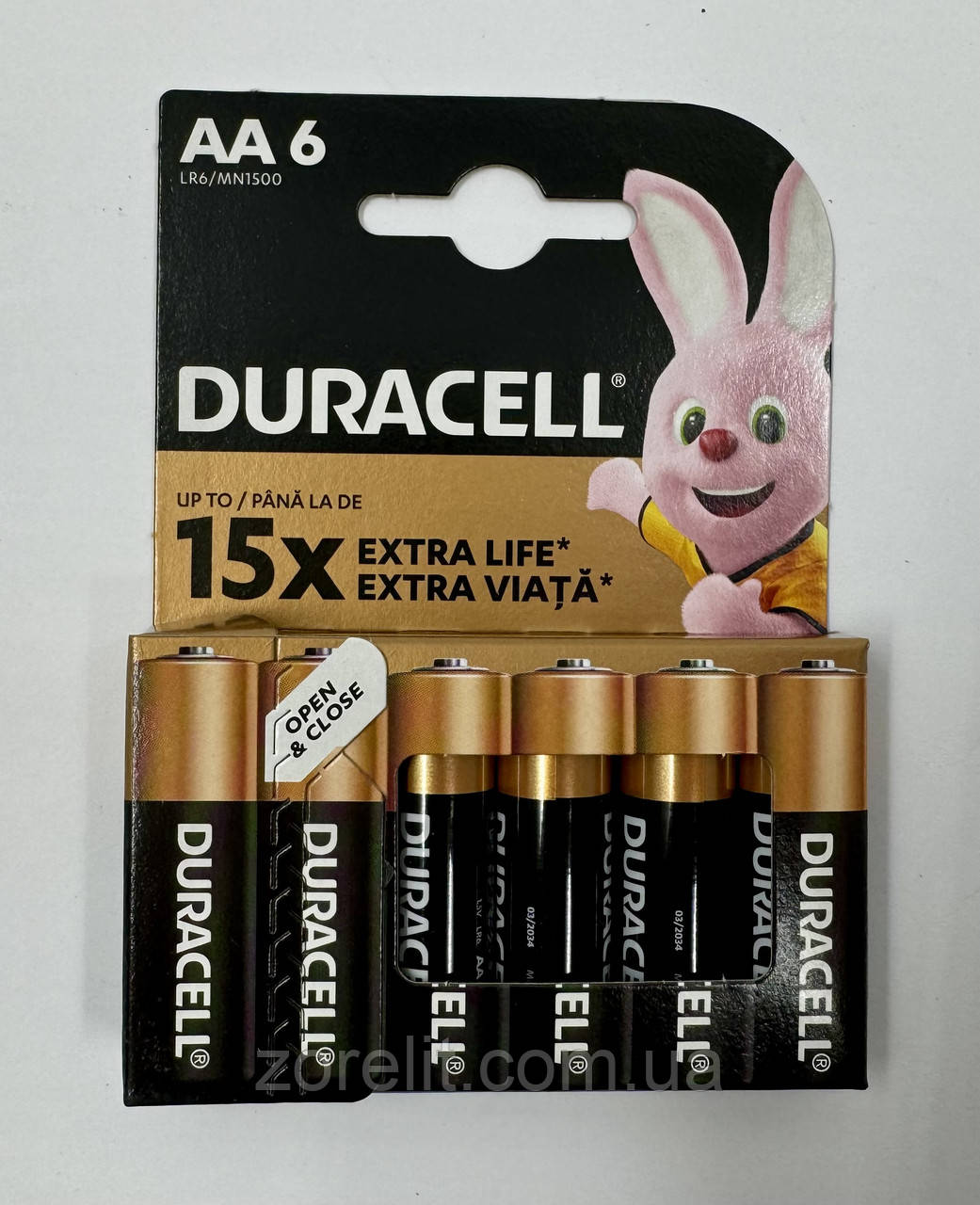 Батарейка Duracell AA LR6 MN1500 (6 бат. на блістері) ціна за один блістер