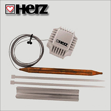 Термостатична головка HERZ Klassik М28х1,5 40-70°С з накладним датчиком, фото 1