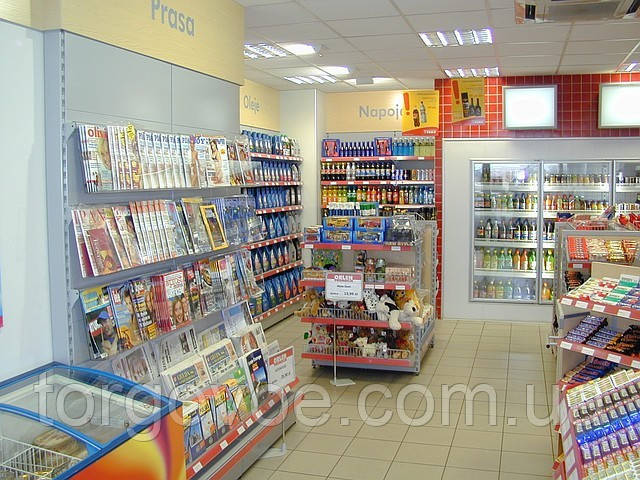 Торгове обладнання для магазину за АЗС у наявності та під замовлення. Стелажі торговельні WIKO (Віко), фото 1