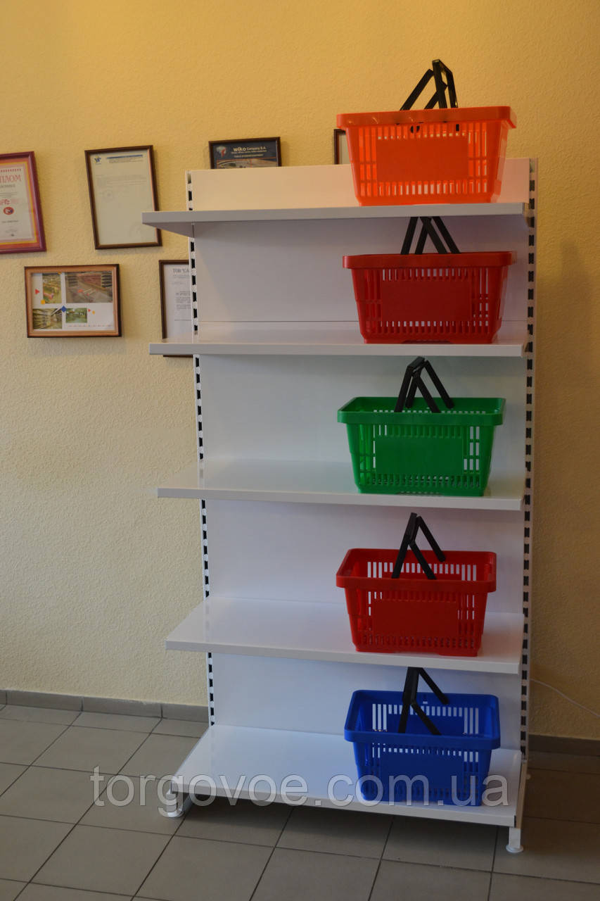 Стелаж новий торговий ВІКО висота 1950 мм, у комплекті 5 полиць для будь-якого магазину, фото 1