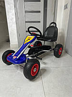 Дитячий педальний карт веломобіль Bambi синій