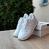 Термо кросівки Reebok Classic Leather White Білі Взуття Рібок Класік Лезер шкіра на флісі єврозима, фото 3