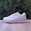 Термо кросівки Reebok Classic Leather White Білі Взуття Рібок Класік Лезер шкіра на флісі єврозима, фото 7
