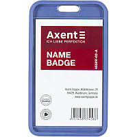 Бейдж-чохол SoftTouch матовий, димчаст.синій, без шнурка 4550V-02-A (54*85мм), AXENT