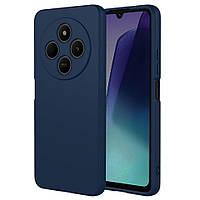 Чохол Fiji Full Soft Premium для Poco C75 протиударний бампер з мікрофіброю Dark Blue