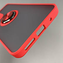 Чохол для Motorola Moto G24 чохол з кільцем підставкою на телефон моторола мото г24 червоний t8b, фото 4