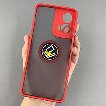 Чохол для Motorola Moto G24 чохол з кільцем підставкою на телефон моторола мото г24 червоний t8b, фото 2