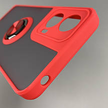 Чохол для Motorola Moto G24 чохол з кільцем підставкою на телефон моторола мото г24 червоний t8b, фото 5