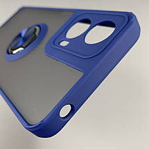 Чохол для Motorola Moto G24 чохол з кільцем підставкою на телефон моторола мото г24 синій t8b, фото 5