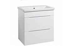 Тумба підвісна з умивальником Космополіт, біла для ванної кімнати