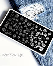 Пластина для стемпінгу RichColoR 058 H