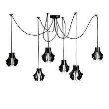 Люстра павук (підвісний світильник) Brabb Spider-6 BlackPearl