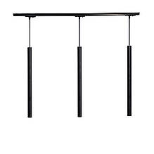 Трековий світильник на три плафони підвісний Track-3 Chime G4 TP30-500-1000-3 Black