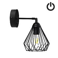 Бра з вимикачем Dribble W160-BT Black