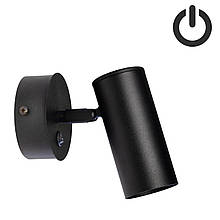 Бра з вимикачем Pelikan GU10 W120-BT Black