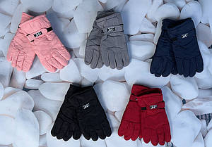 Перчатки дутіки лижні з сенсором на 8-10 років 0063
