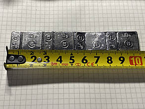 Грузик балансувальний самоклейка для литих дисків 60г свинець блакитний скотч