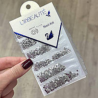 Стрази для манікюру Crystal Mix розмірів Lilly Beaute 1440 шт