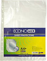 Файли для документів А4+ Economix, 30мкм, фактура "глянець" (20шт/уп), E31111