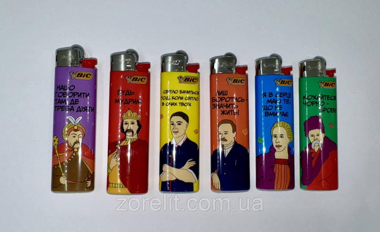 Запальнички BIC J23 Постаті