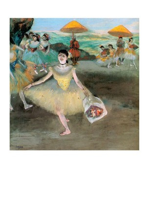 Листівка Edgar Degas - Ballerina with a Bouquet in Bow, 1877, фото 1