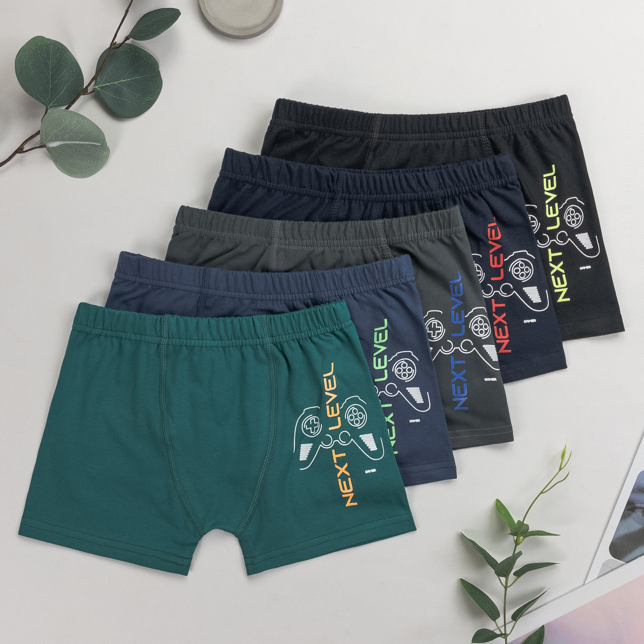 Дитячі труси боксери для хлопчика Nicoletta (вік: 8-9, 10-11, 12-13 років) | 5 шт.