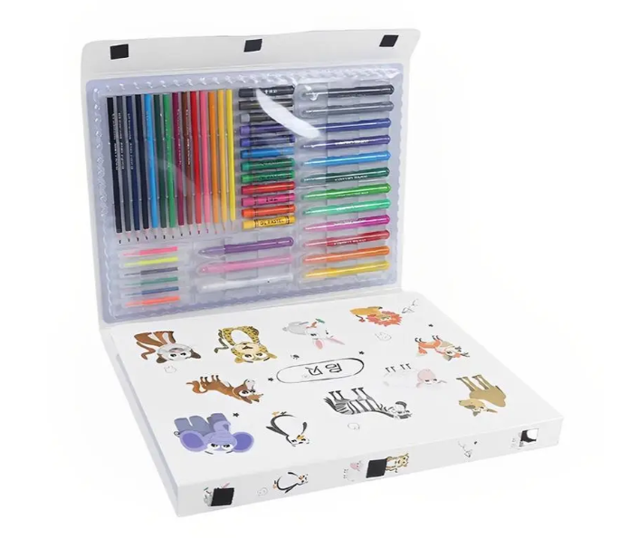 Набір для творчості з мольбертом 98 предметів Художній набір для дітей