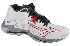 Кросівки для волейболу чоловічі Mizuno Wave Lightning Z8 Mid V1GA2405-96 White/salsa/vulcan, фото 4