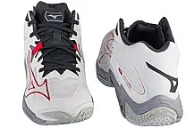 Кросівки для волейболу чоловічі Mizuno Wave Lightning Z8 Mid V1GA2405-96 White/salsa/vulcan, фото 5