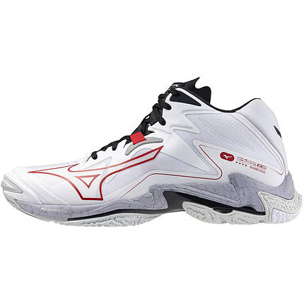 Кросівки для волейболу чоловічі Mizuno Wave Lightning Z8 Mid V1GA2405-96 White/salsa/vulcan, фото 1