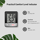 Термо-гігрометр ThermoPro TP-49-B, діапазон від -50°C до +70°C; 10% до 99%, фото 4