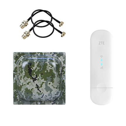Комплект "4G LTE Wi-Fi роутер ZTE MF79U + антена MIMO MARKETNET T800 Мілітарі", фото 1