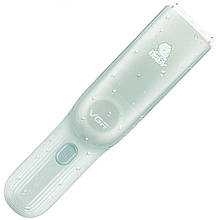 Машинка для стрижки дітей VGR Baby V-155 Green, 3 насадки, бездротова, IPX7