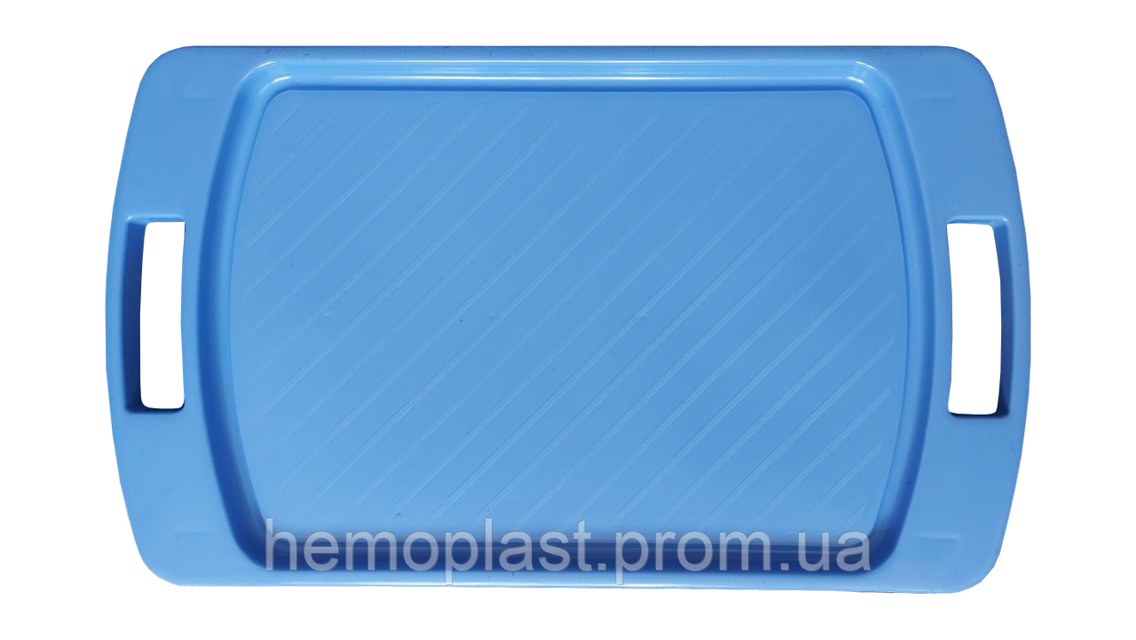 Стіл-піднос для сніданку пластиковий 550*320*220 мм ТІРАПЛАСТ,  блакитний, фото 1